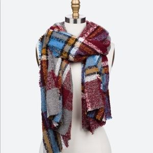 Octavia Plaid Blanket Scarf